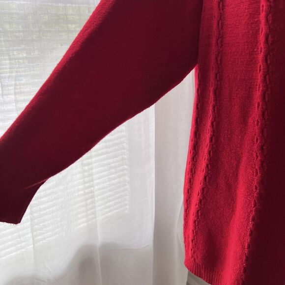 Lane Bryant Red Super Cozy Comfy Stretchy Knitted Sweater Plus 22/24 - Picture 3 of 9